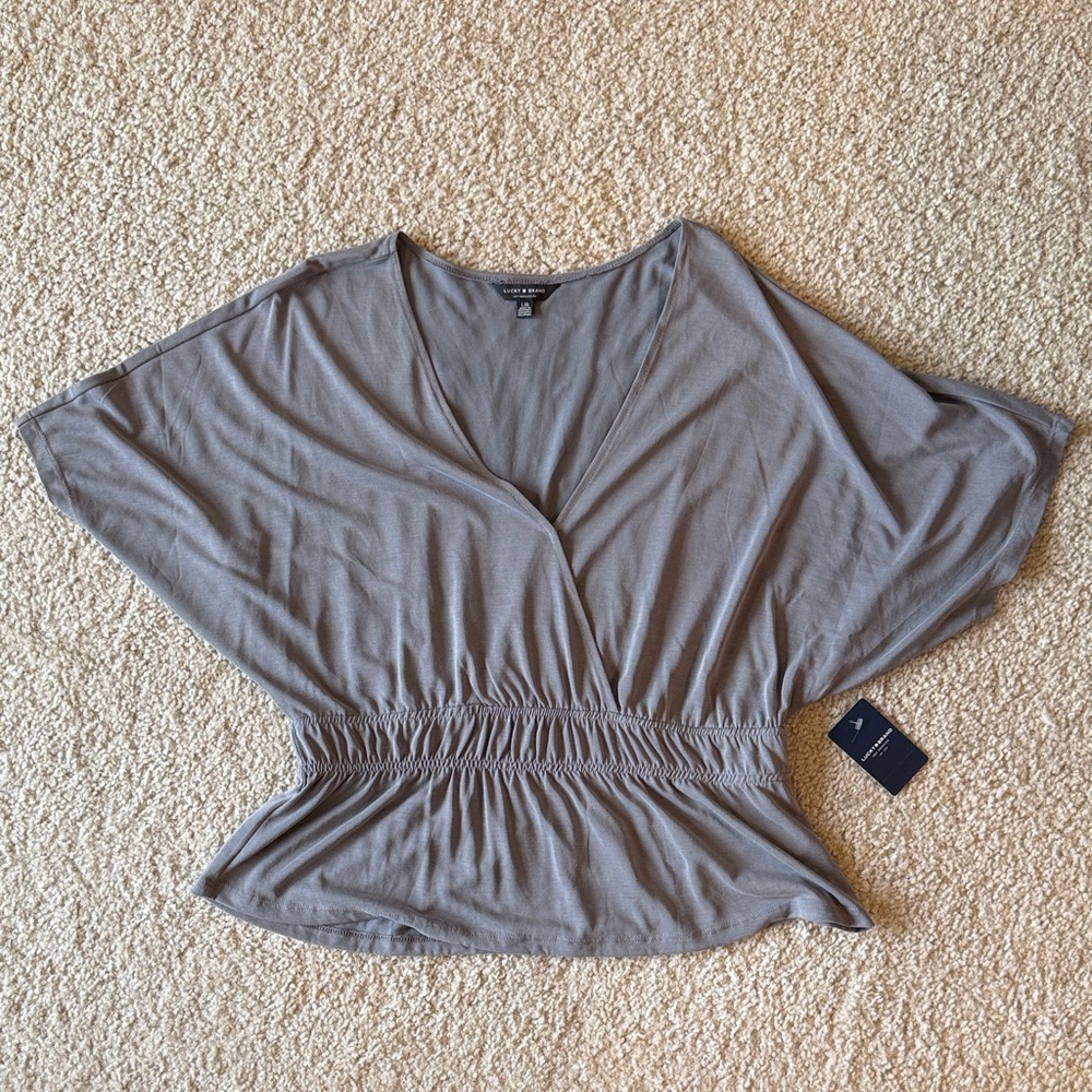 Lucky Brand Charcoal Blouse